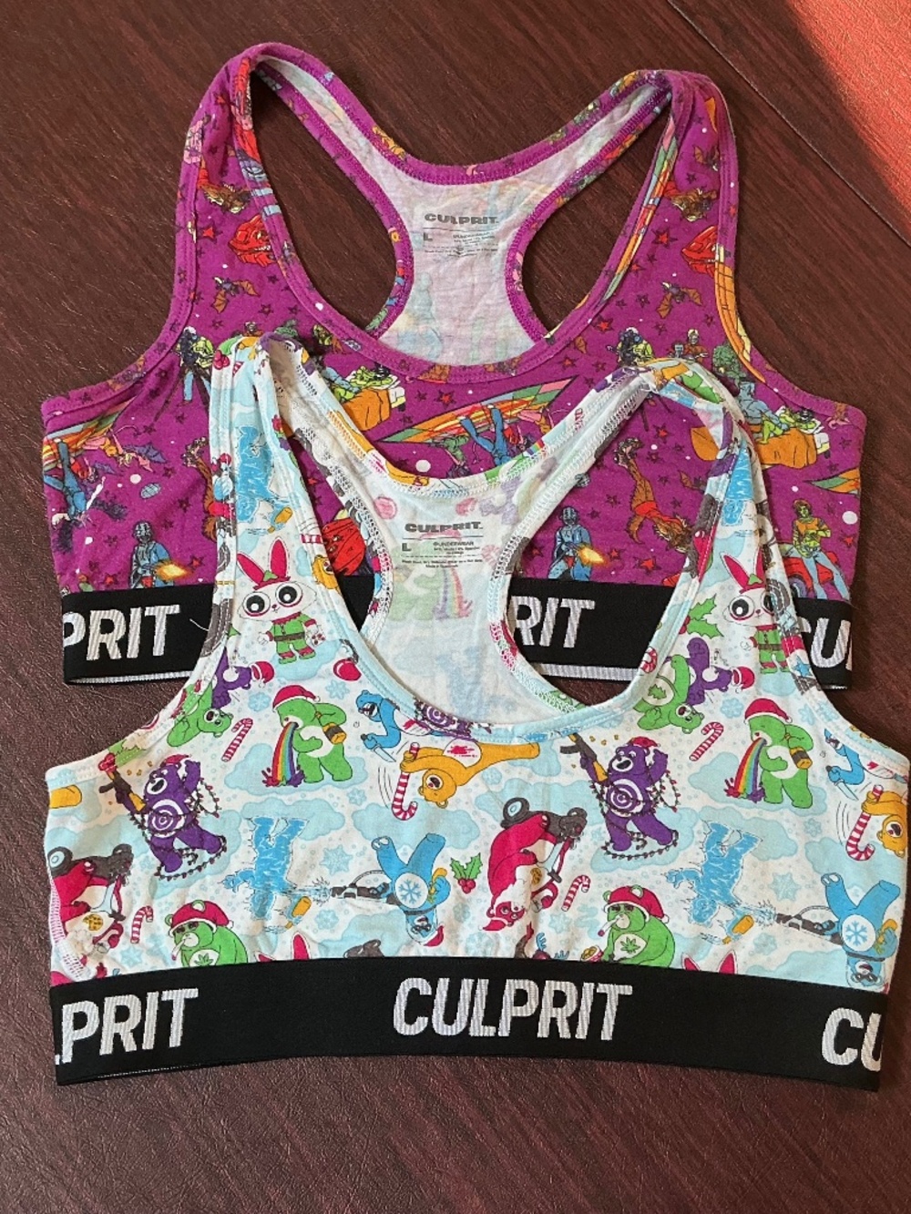 Culprit Graphic Bralettes size L